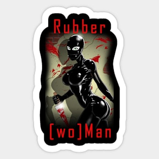 Rubber Woman Sticker